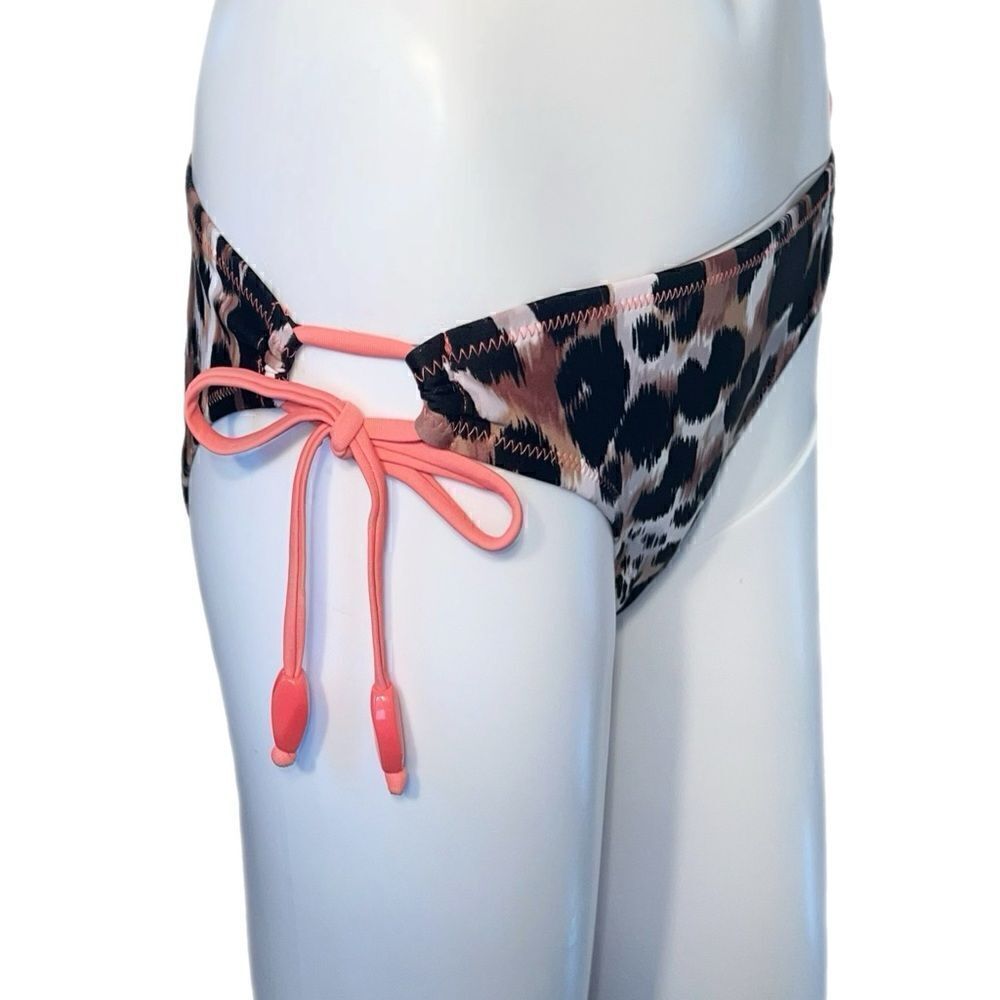 Cheetah Print String Bikini Bottom - Picture 10 of 12